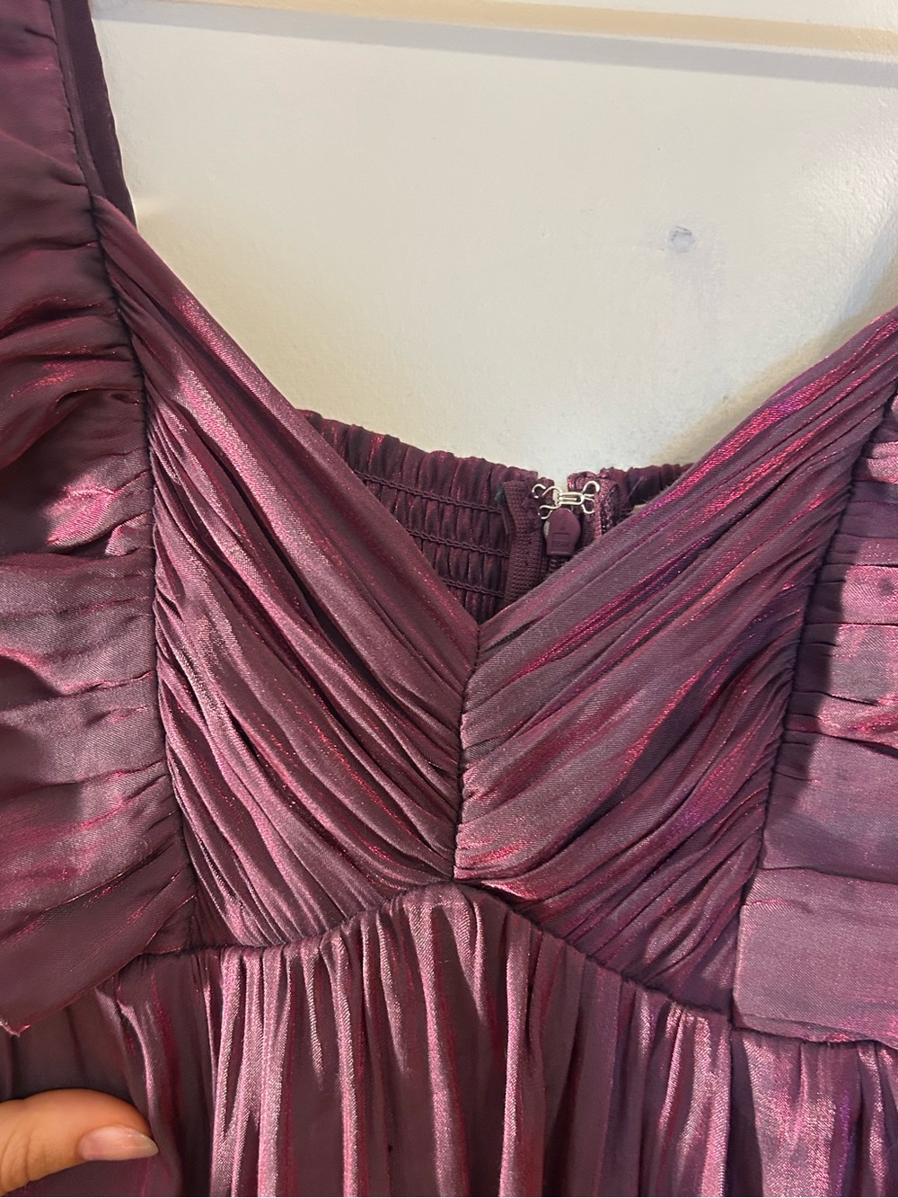 entro Shimmery Plum Evening Dress